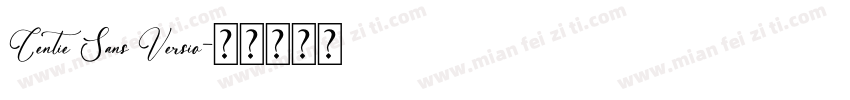 Centie Sans Versio字体转换